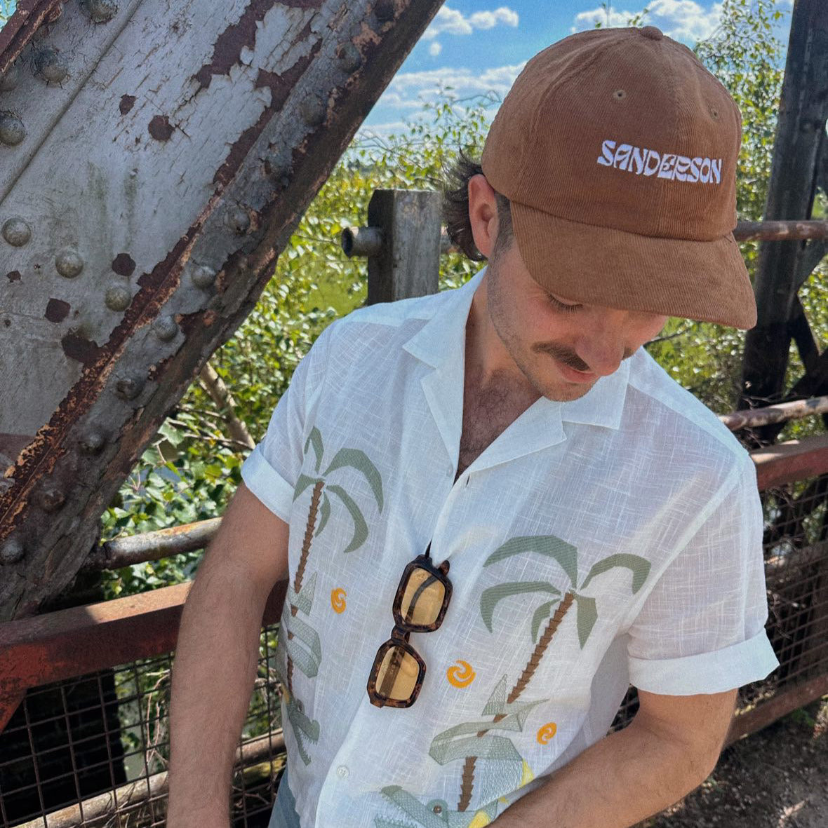 Sanderson Corduroy Cap - Camel