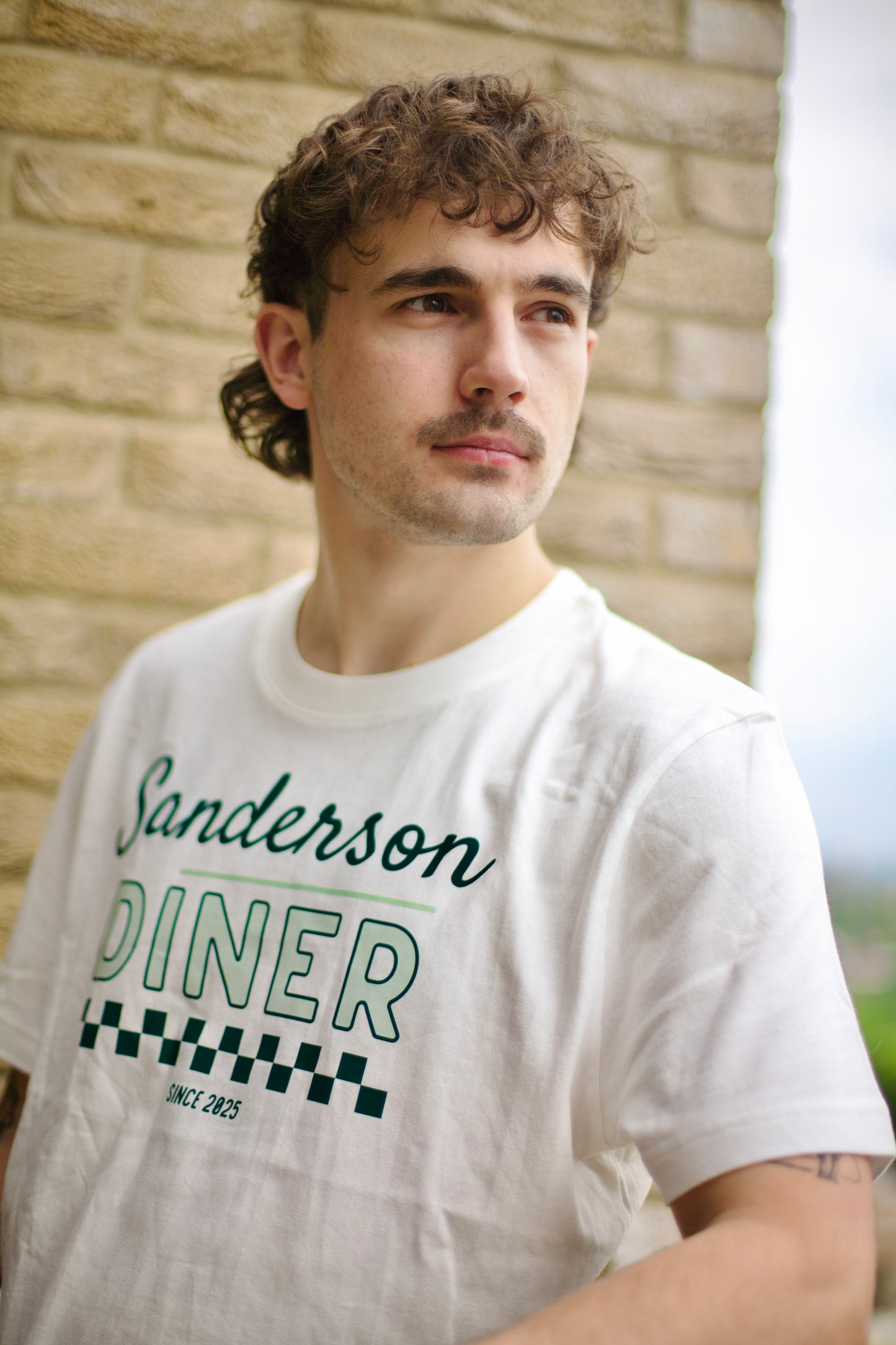 Sanderson Diner T-Shirt - Off White