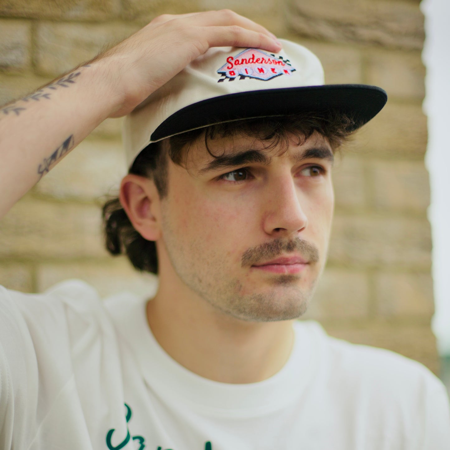Sanderson Diner Cap - Black/White