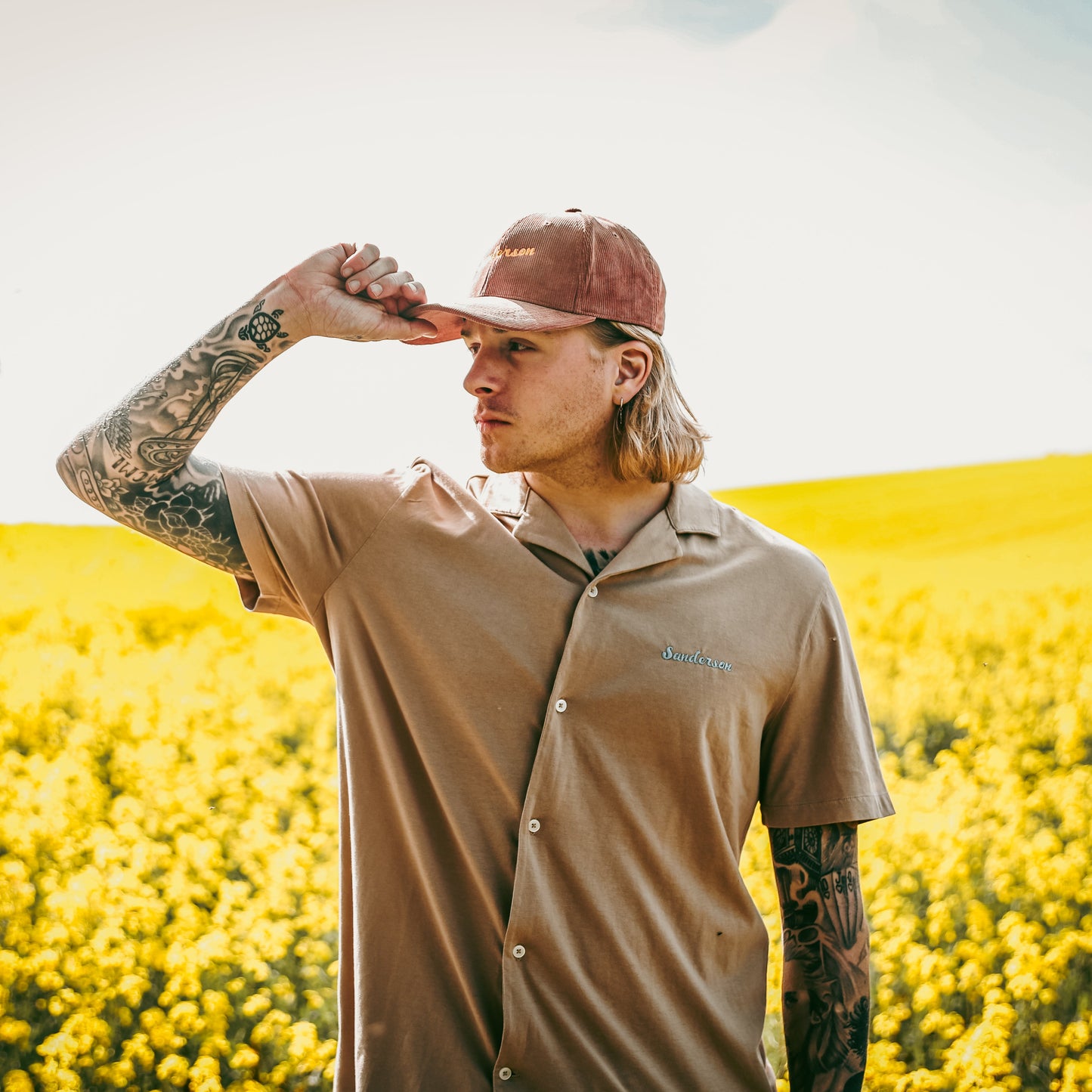 Organic Sanderson Corduroy Cap - Redwood