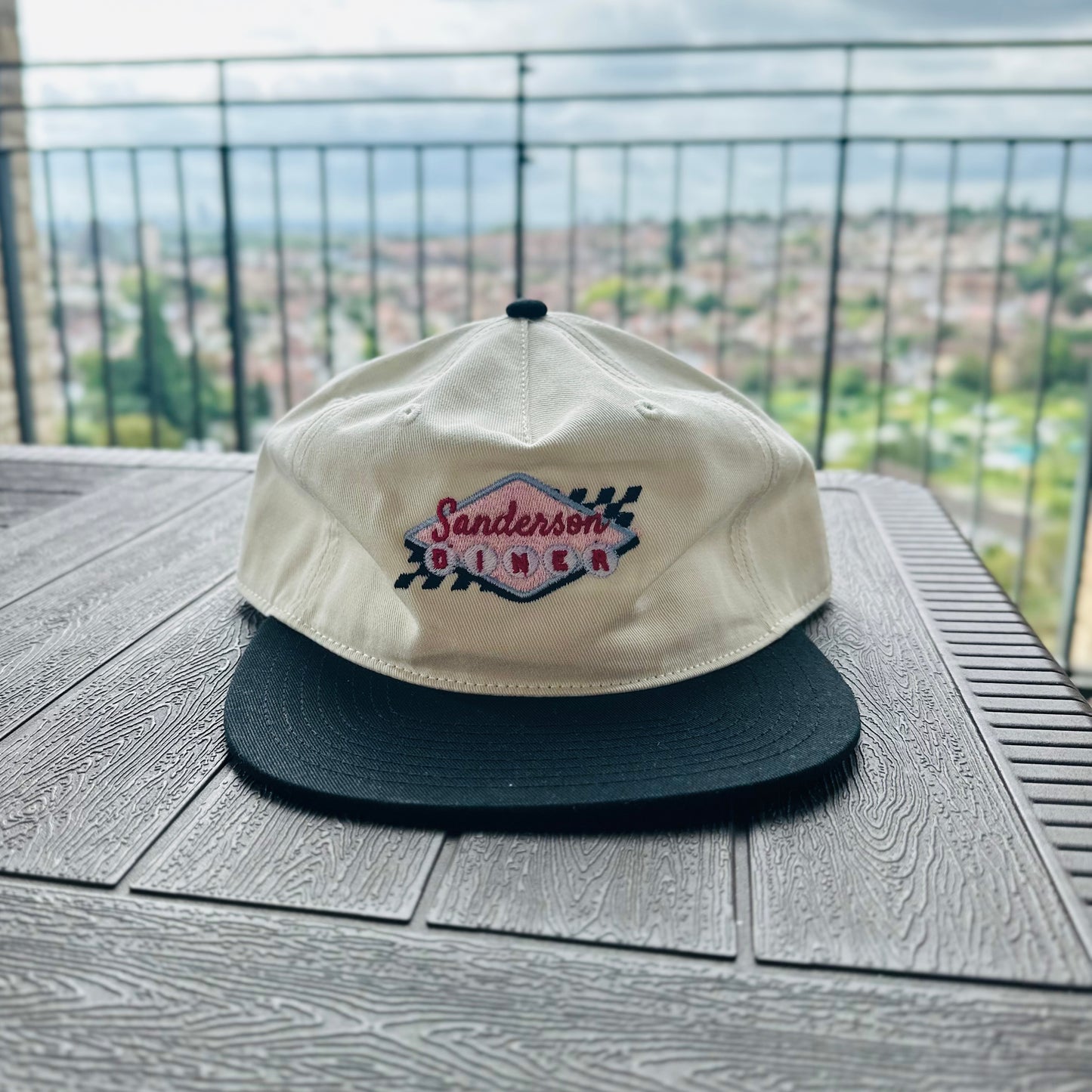 Sanderson Diner Cap - Black/White