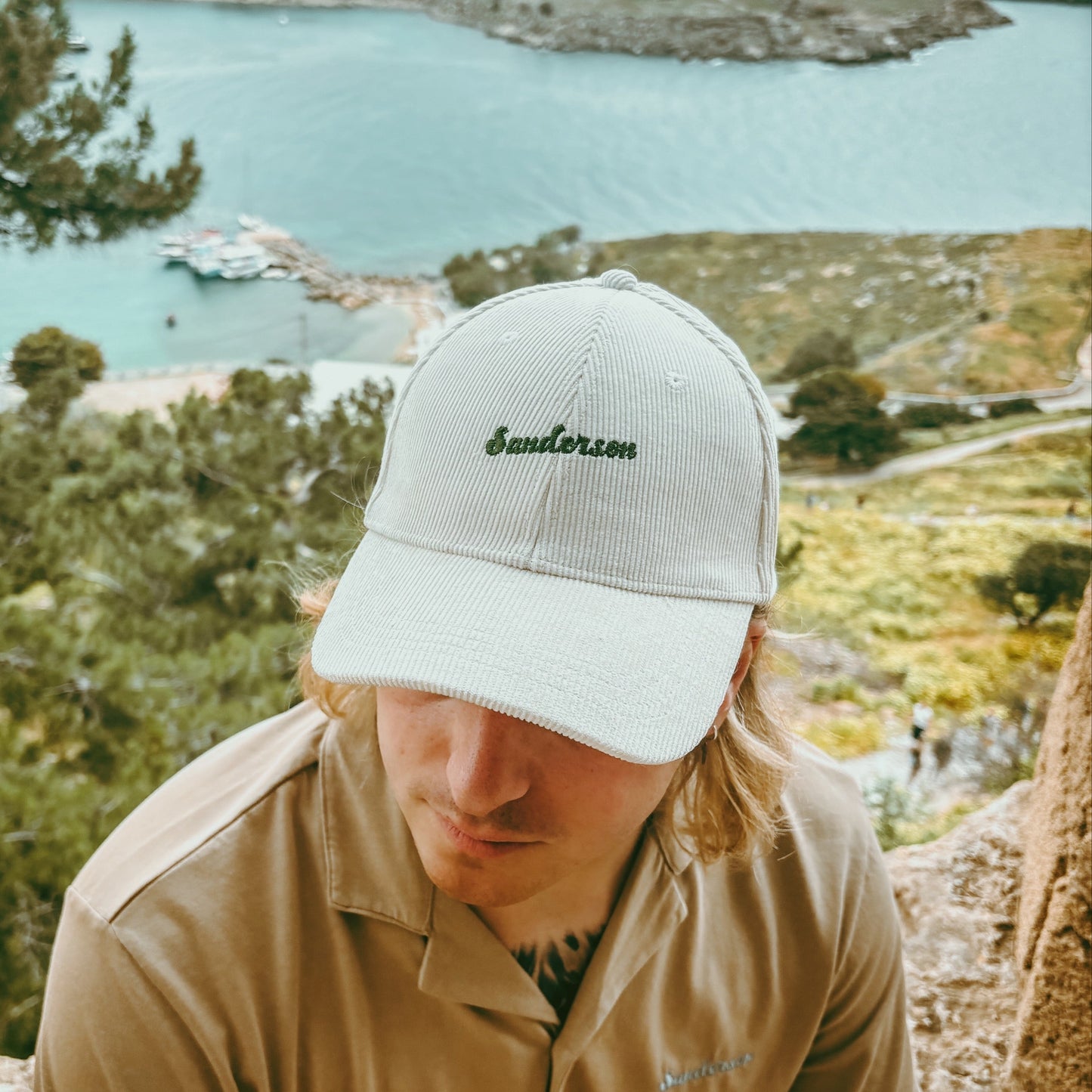 Vintage Sanderson Corduroy Cap - Cream