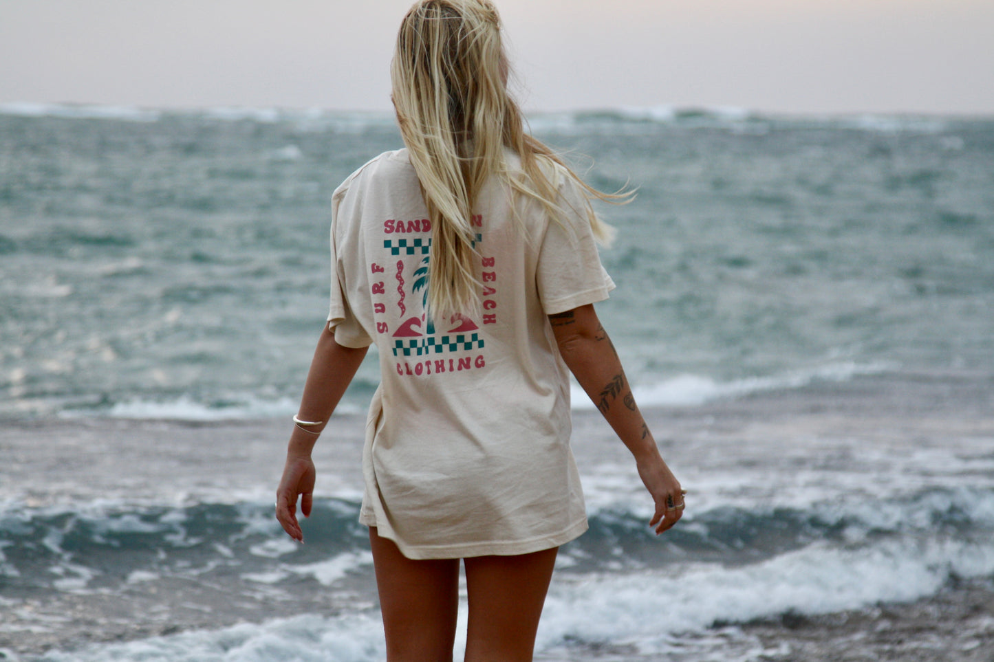 Sanderson Women's Organic Surf T-Shirt - Natural Raw