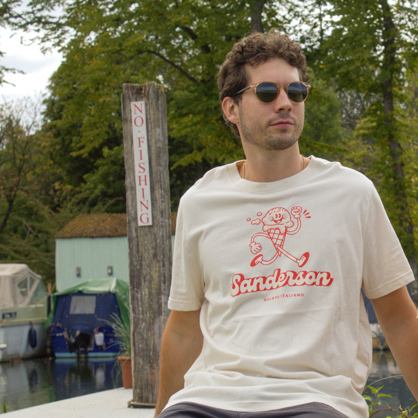 Sanderson Gelato Italiano T-Shirt - Natural Raw