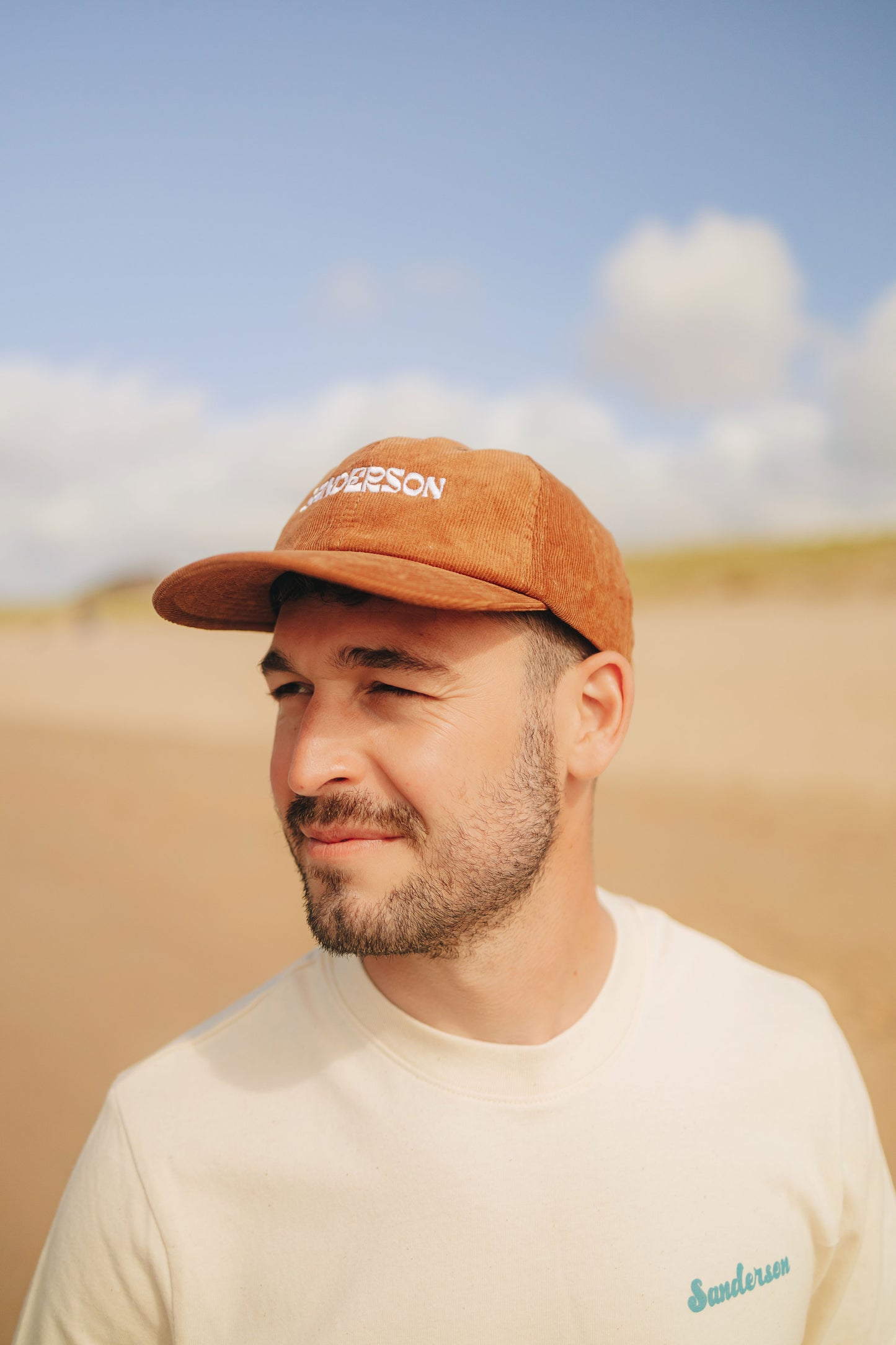 Sanderson Corduroy Cap - Camel