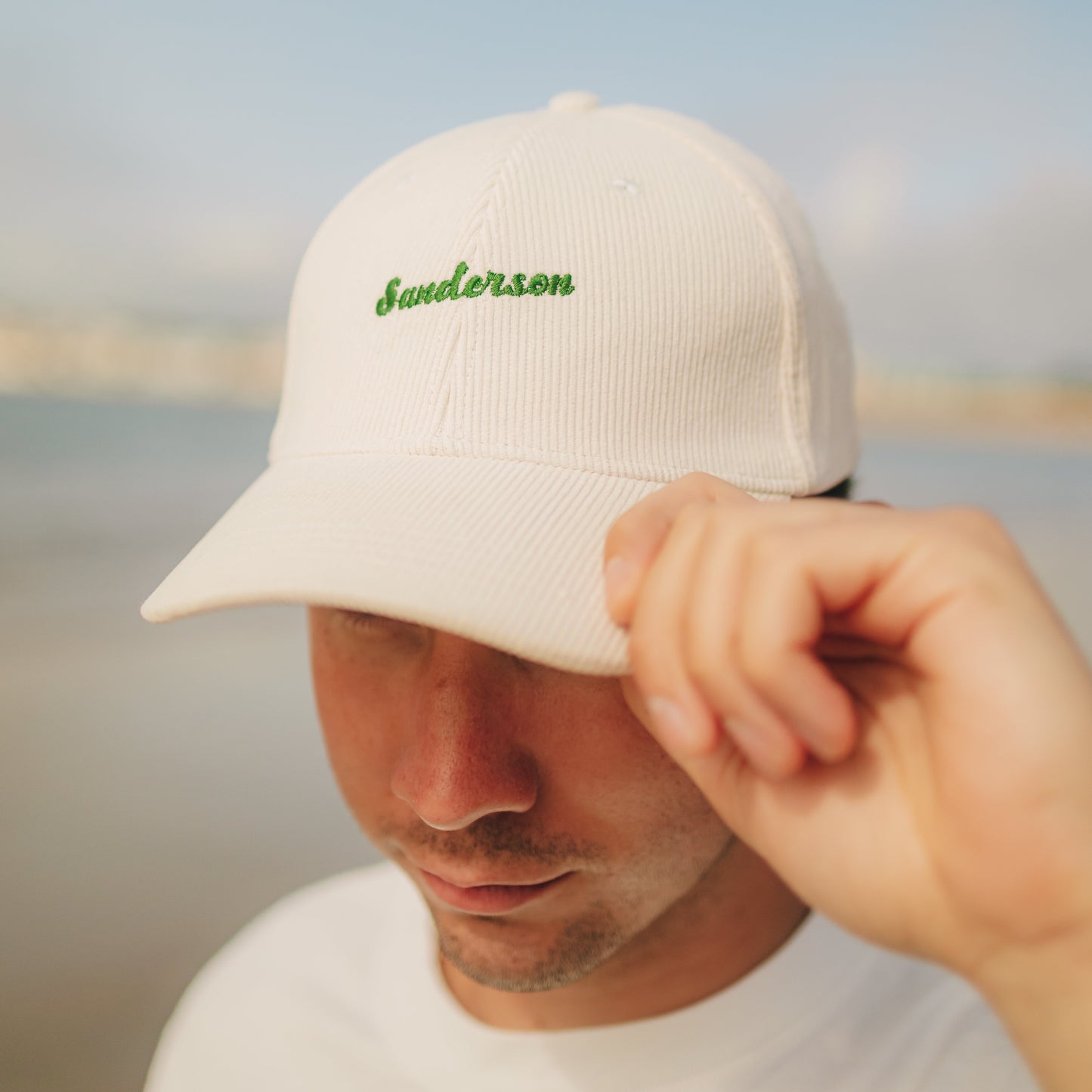 Vintage Sanderson Corduroy Cap - Cream