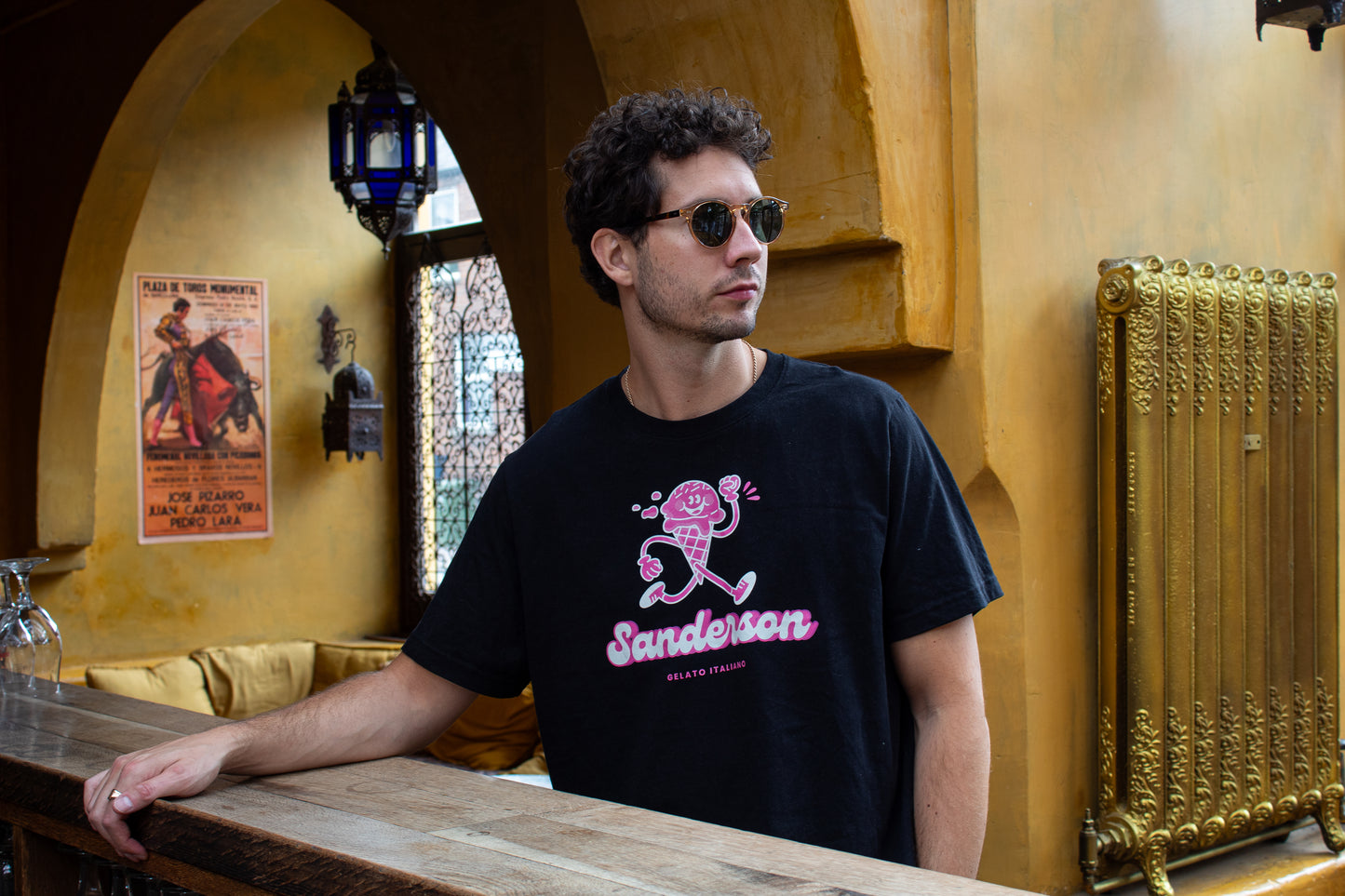 Sanderson Gelato Italiano T-Shirt - Black