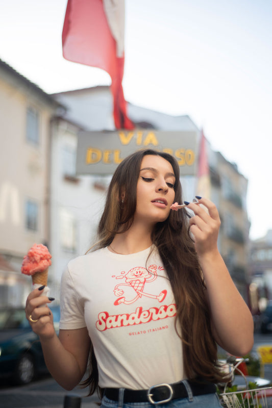 Sanderson Women’s Gelato Italiano T-Shirt - Natural Raw
