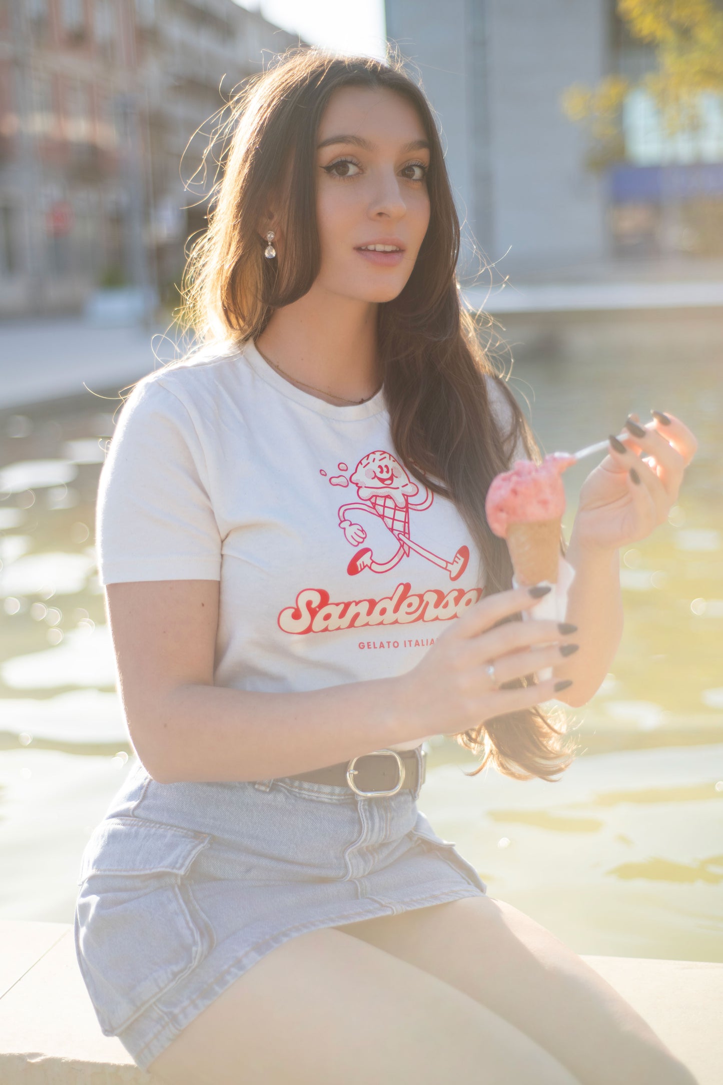 Sanderson Women’s Gelato Italiano T-Shirt - Natural Raw