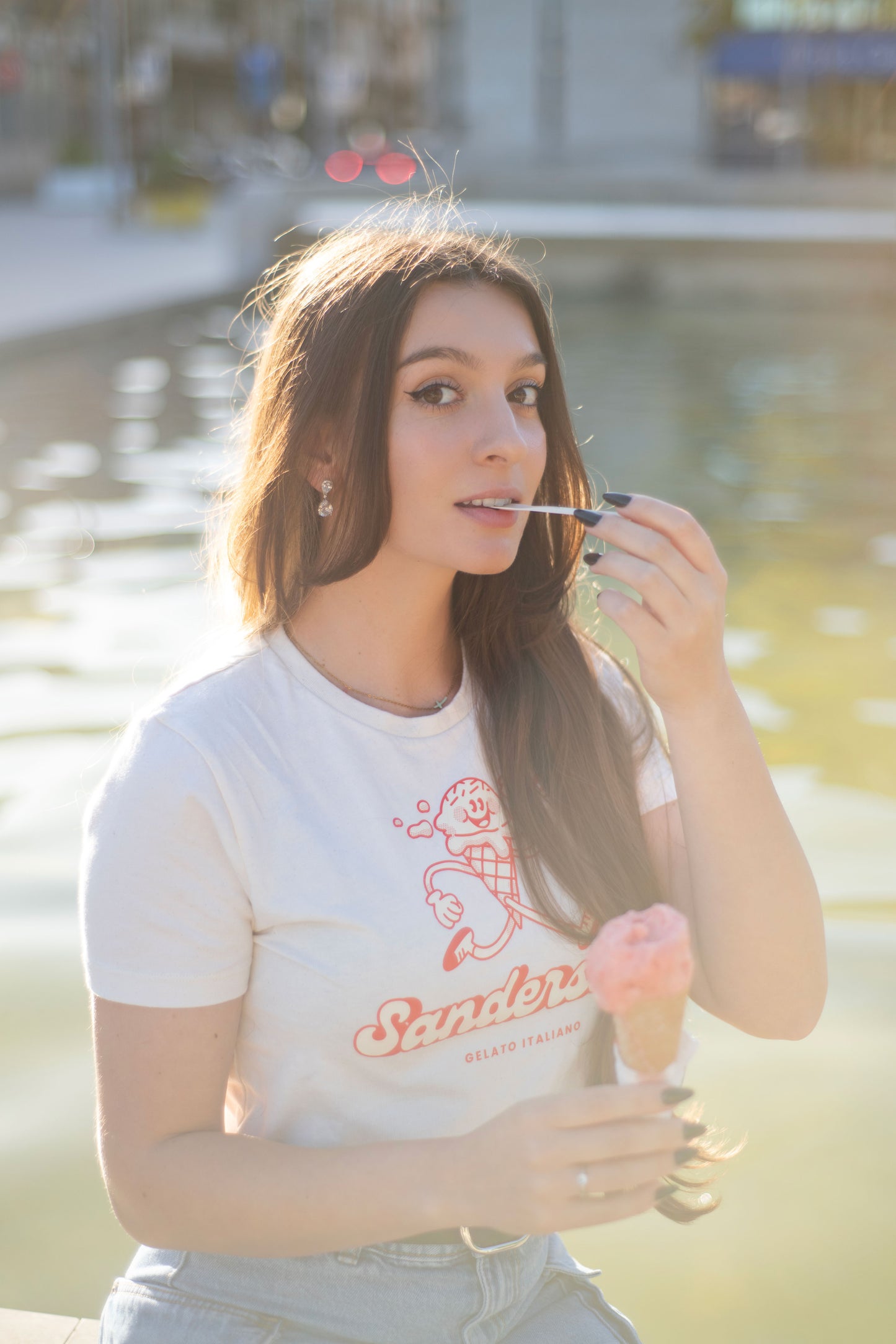 Sanderson Women’s Gelato Italiano T-Shirt - Natural Raw