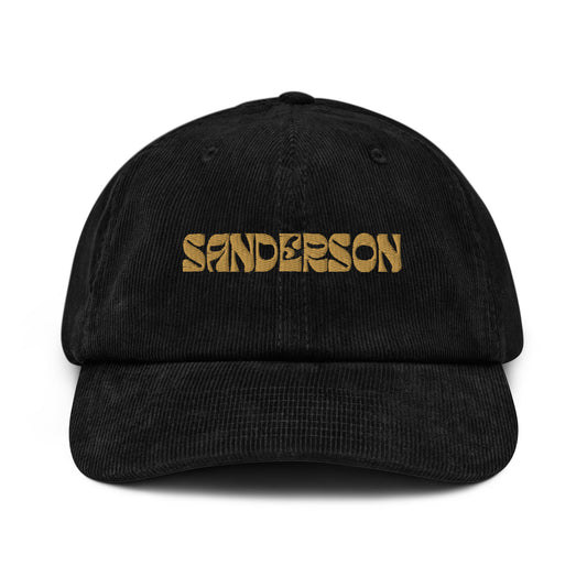 Sanderson Corduroy Cap - Black